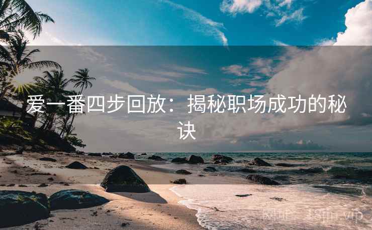 爱一番四步回放:揭秘职场成功的秘诀 爱一番四步回放:揭秘职场成功的秘诀